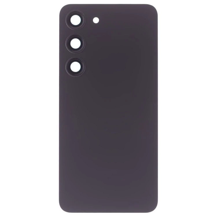 Задняя крышка для Samsung S911 Galaxy S23 (черный) (в сборе со стеклом камеры) (ORIG100)