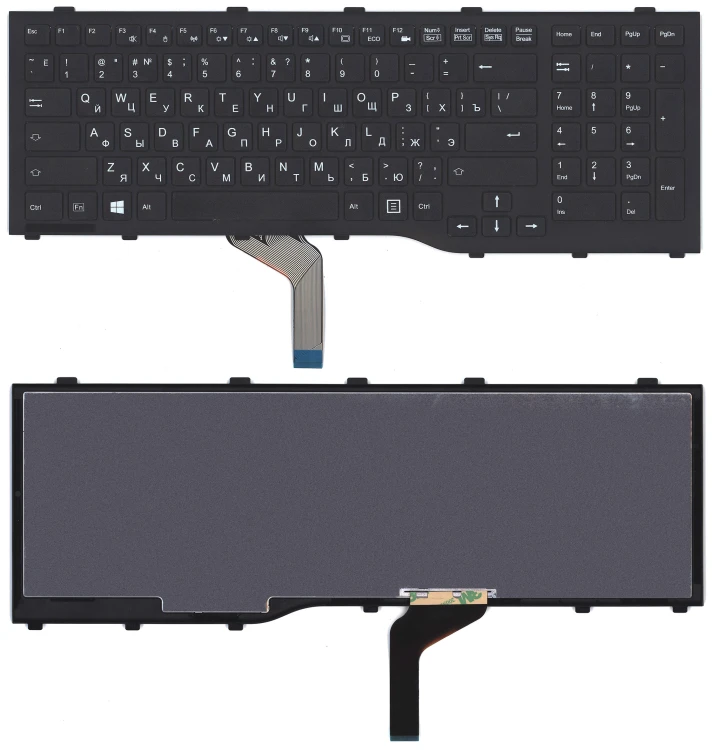 Клавиатура для ноутбука Fujitsu Lifebook AH532 NH532 черная