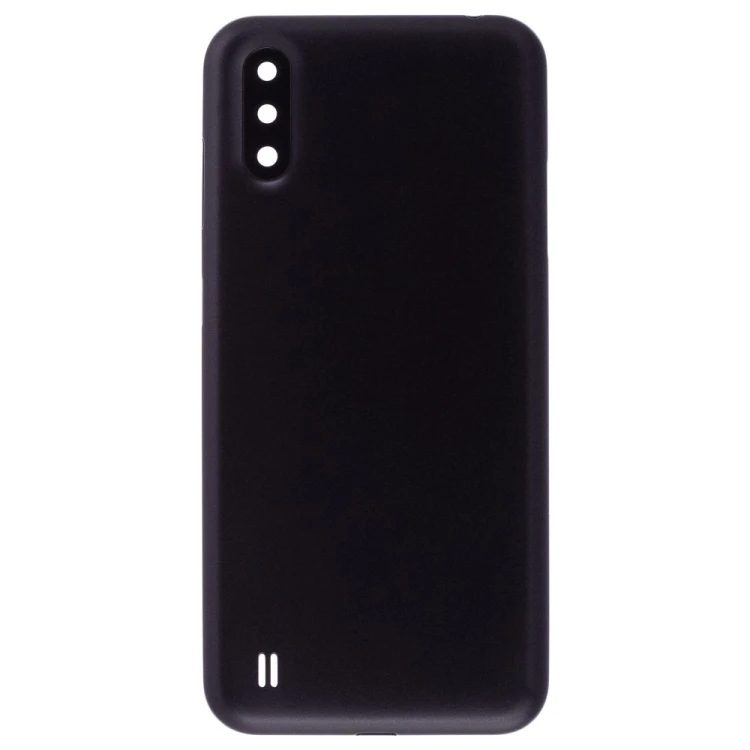 Задняя крышка для Samsung A015 Galaxy A01 (черный) (в сборе со стеклом камеры)