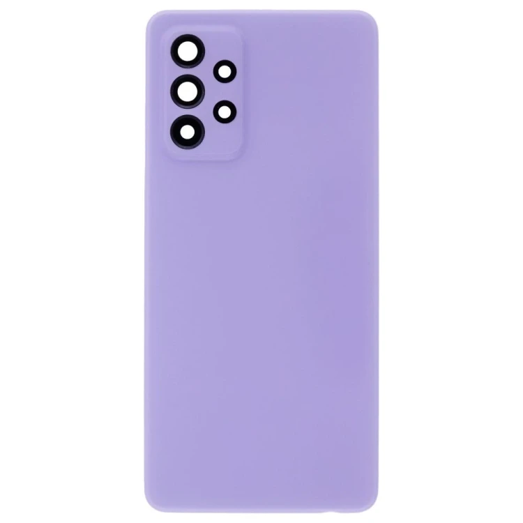 Задняя крышка для Samsung A525 Galaxy A52 / A526 Galaxy A52 5G / A528 Galaxy A52s (фиолетовый) (в сборе со стеклом камеры)