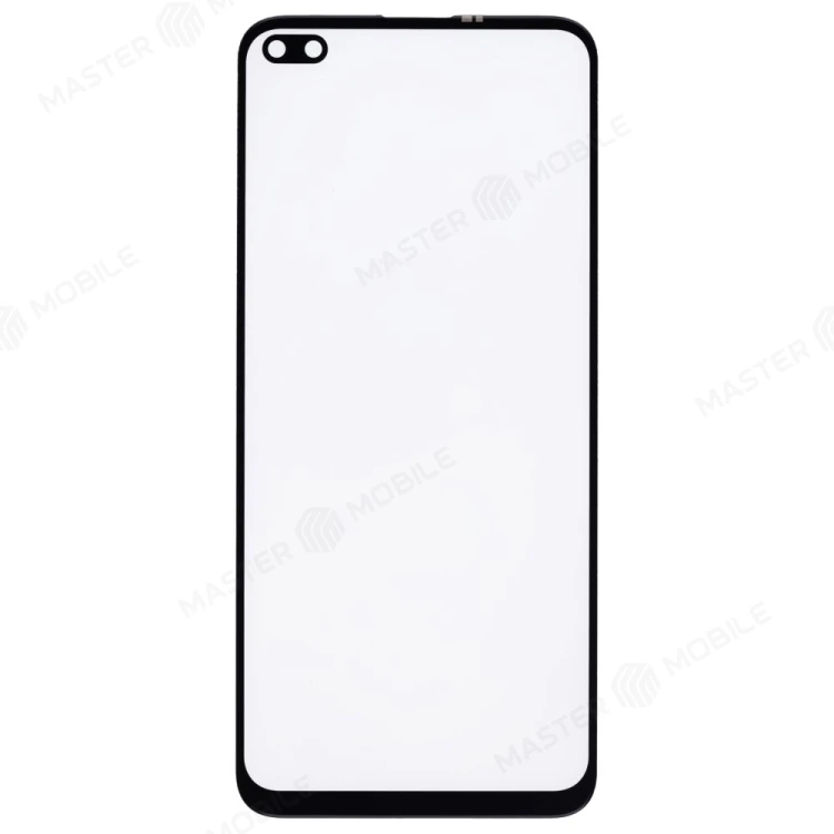 Стекло модуля для Realme 6 Pro (RMX2063) + OCA (черный)