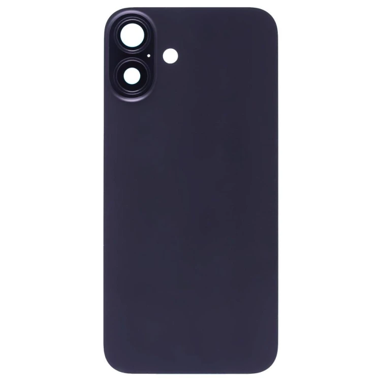 Задняя крышка для Apple iPhone 16 Plus (черный) (в сборе со стеклом камеры) (Premium)