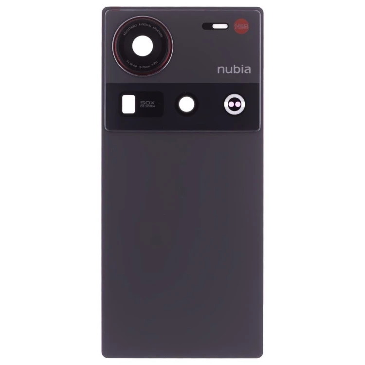 Задняя крышка для ZTE Nubia Z70 Ultra (NX733J/NX736J) (черный) (в сборе со стеклом камеры) (ORIG100)