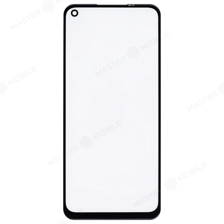 Стекло модуля для Realme 6s (RMX2002) + OCA (черный)