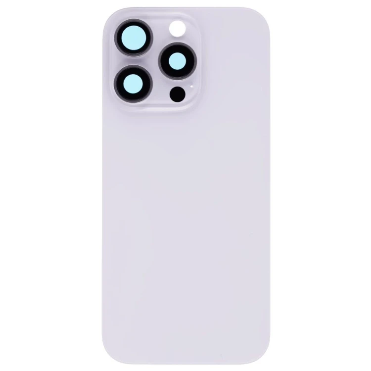 Задняя крышка для Apple iPhone 16 Pro (белый) (в сборе со стеклом камеры) (Premium)