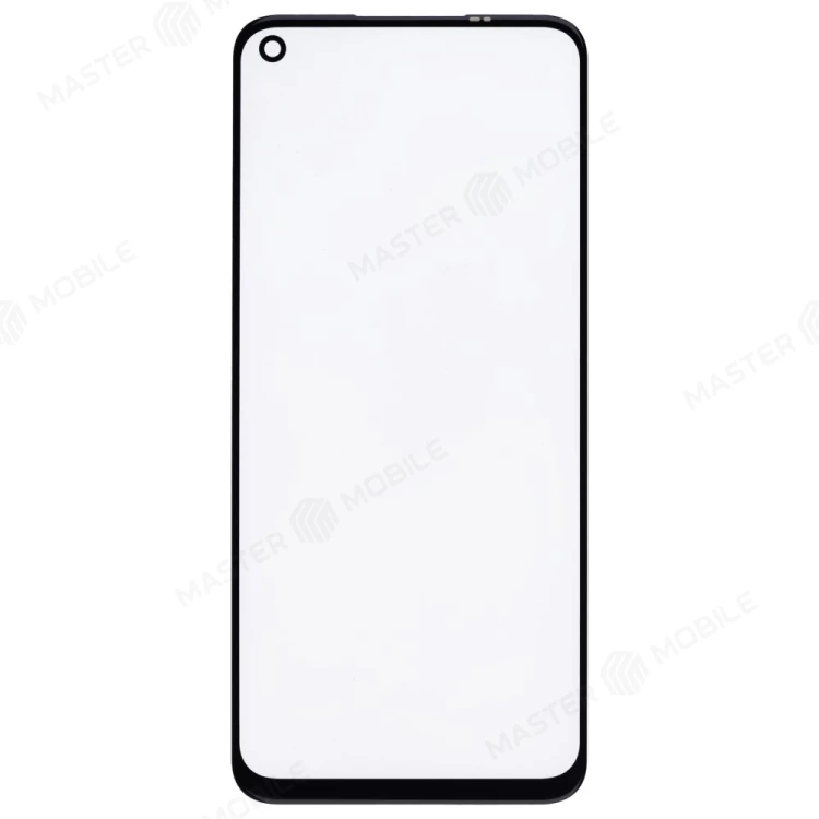 Стекло модуля для Realme 7 4G (RMX2155) + OCA (черный)