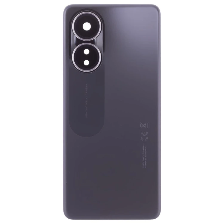 Задняя крышка для OPPO A58 4G (CPH2577) (черный) (в сборе со стеклом камеры)