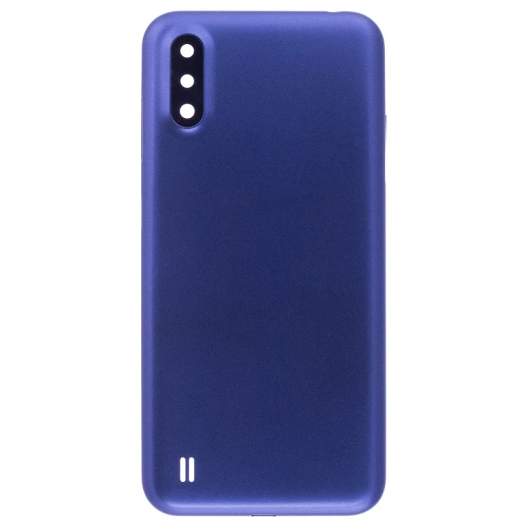 Задняя крышка для Samsung A015 Galaxy A01 (синий) (в сборе со стеклом камеры)