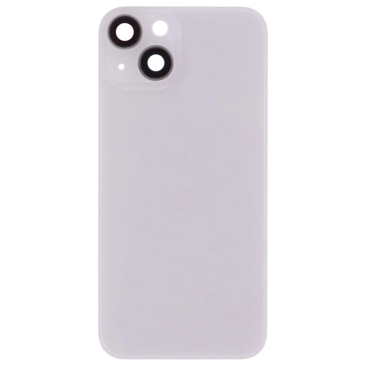 Задняя крышка для Apple iPhone 14 (белый) (в сборе со стеклом камеры) (Premium)