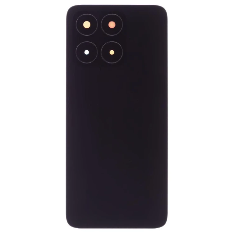 Задняя крышка для Huawei Honor X6a (WDY-LX1) (черный) (в сборе со стеклом камеры)