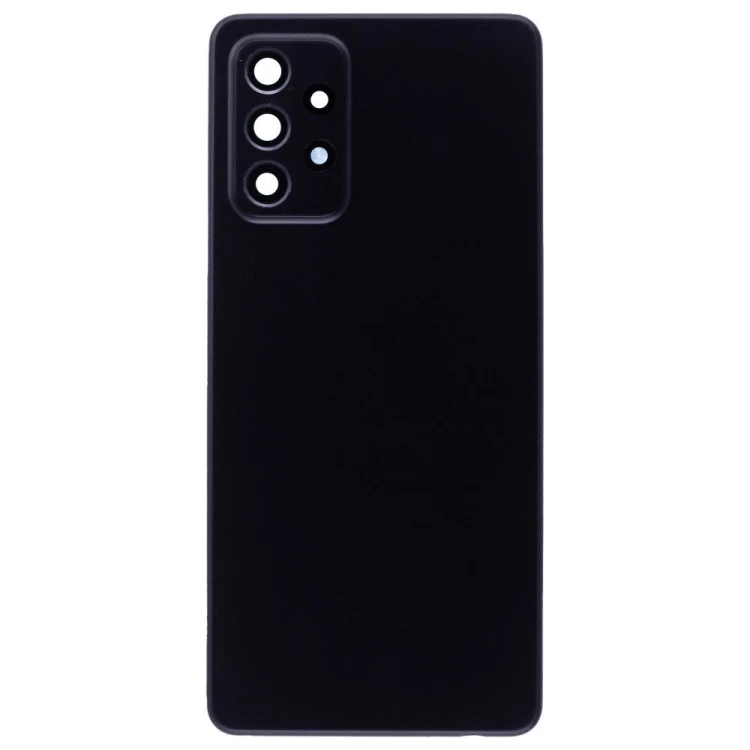 Задняя крышка для Samsung A725 Galaxy A72 (черный) (в сборе со стеклом камеры)