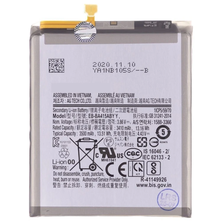 Аккумулятор для Samsung A415 Galaxy A41 (EB-BA415ABY) (ORIG100) (SP)