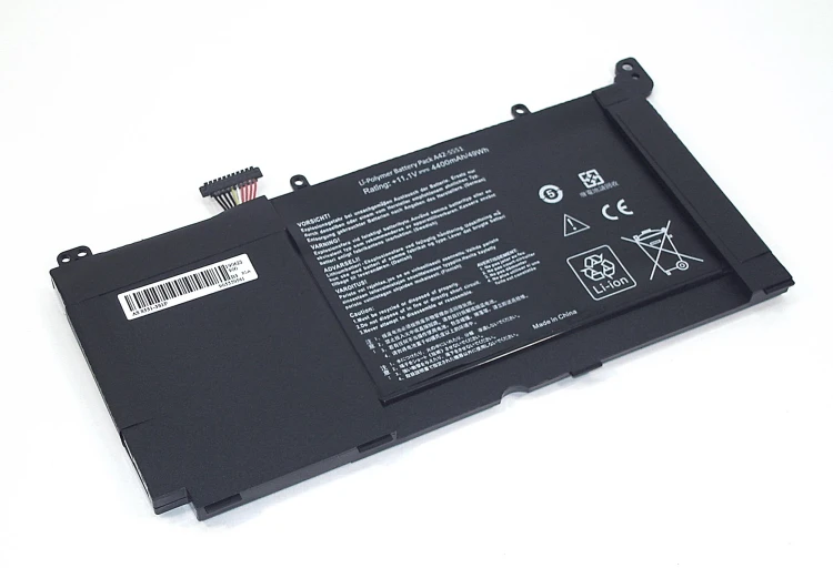 Аккумуляторная батарея для ноутбука Asus S551 11.1V 4400mAh OEM черная