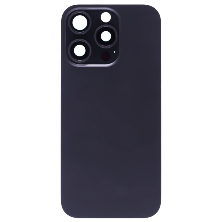 Задняя крышка для Apple iPhone 16 Pro (черный) (в сборе со стеклом камеры) (Premium)