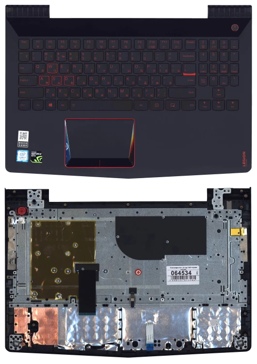 Топкейс для Lenovo Legion Y520 Y520-15IKB черный