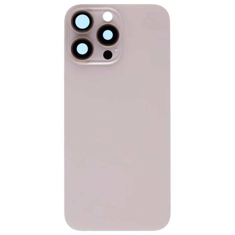 Задняя крышка для Apple iPhone 16 Pro Max (золотистый) (в сборе со стеклом камеры) (Premium)