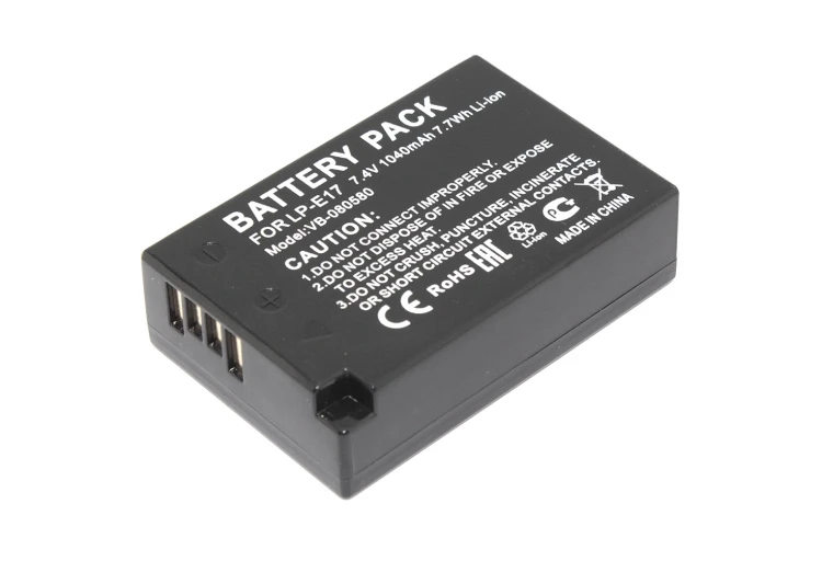 Аккумуляторная батарея для фотоаппарата Canon EOS 200D (LP-E17) 7.4V 1040mAh Li-ion