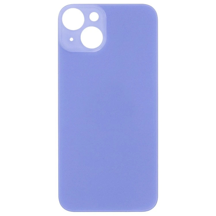 Задняя крышка для Apple iPhone 14 (голубой) (с широким отверстием) (Premium)