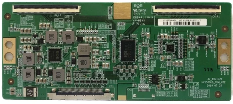 Плата T-Con 47_6021321 HV550QUB_N5M_V02, для телевизора Sony KD-55XH8005, HI 55USY151X, HART HTY-55UD06B-S2, Polarline 55PU11TC-SM