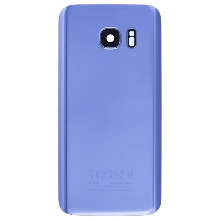 Задняя крышка для Samsung G930 Galaxy S7 (синий) (в сборе со стеклом камеры)