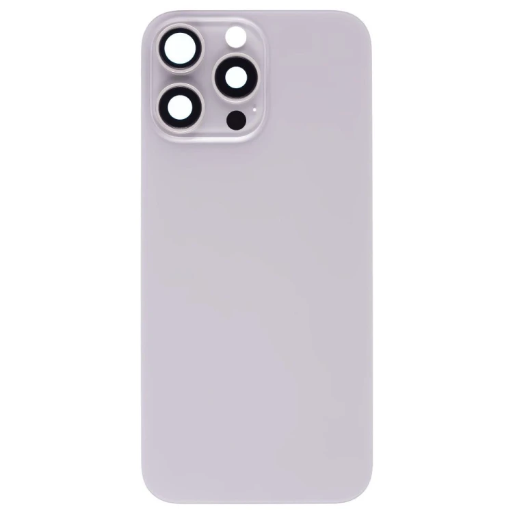 Задняя крышка для Apple iPhone 16 Pro Max (титановый) (в сборе со стеклом камеры) (Premium)