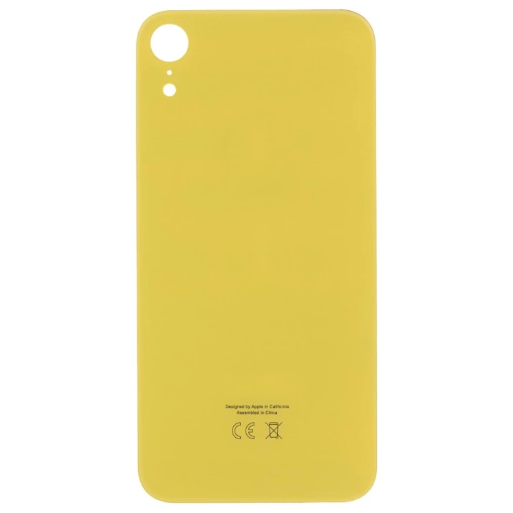 Задняя крышка для Apple iPhone Xr (желтый) (с широким отверстием) (Premium)