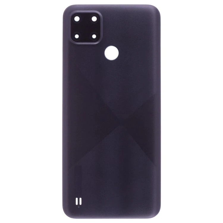 Задняя крышка для Realme C21Y (RMX3261/RMX3263) (черный) (в сборе со стеклом камеры)