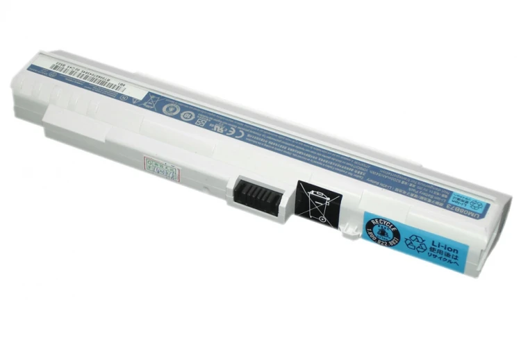 Аккумуляторная батарея для ноутбука Acer Aspire One ZG-5 D150 A110 A150 531h 11.1V 5200mAh OEM белая