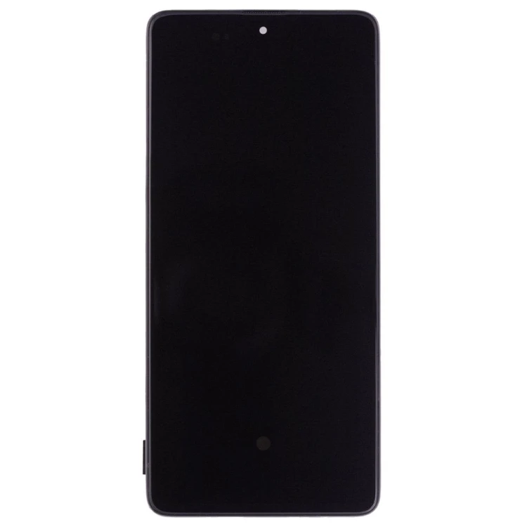 Дисплей для Samsung A715 Galaxy A71 + тачскрин (черный) (в рамке) (OLED) (Full Size)