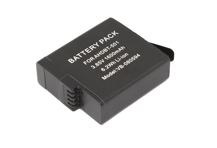 Аккумуляторная батарея для видеокамеры GoPro HERO5 (AHDBT-501) 3.85V 1600mAh Li-ion