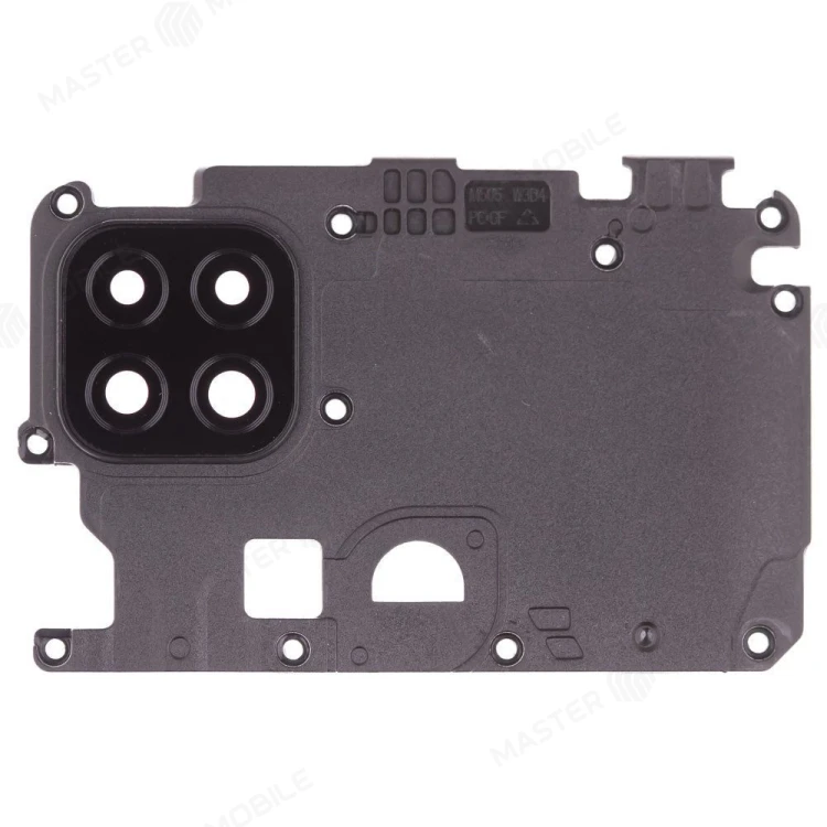Стекло задней камеры для Xiaomi Redmi 9C (M2006C3MG) / Redmi 9C NFC (M2006C3MNG) (черный) (в рамке) (ORIG100)
