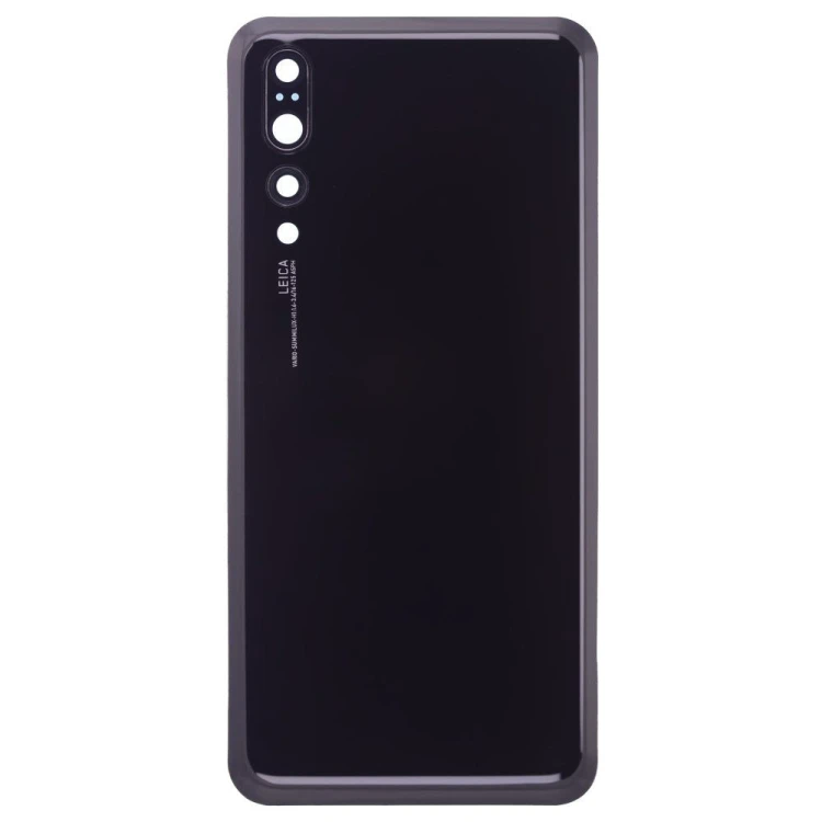Задняя крышка для Huawei P20 Pro (CLT-L29) (черный) (в сборе со стеклом камеры)