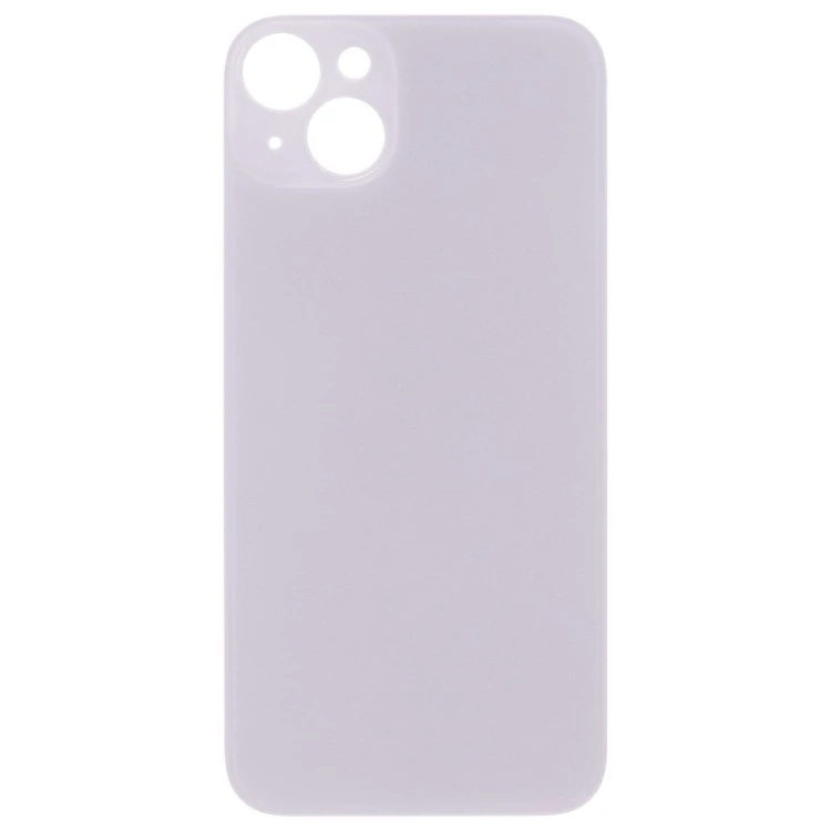 Задняя крышка для Apple iPhone 14 Plus (белый) (с широким отверстием) (Premium)