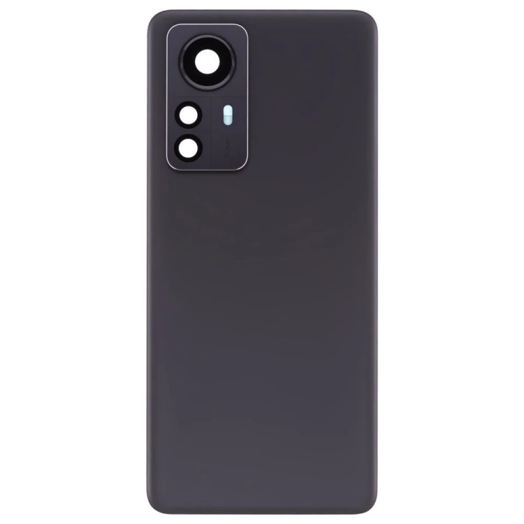 Задняя крышка для Xiaomi 12 Pro (2201122G) (серый) (в сборе со стеклом камеры) (ORIG100)