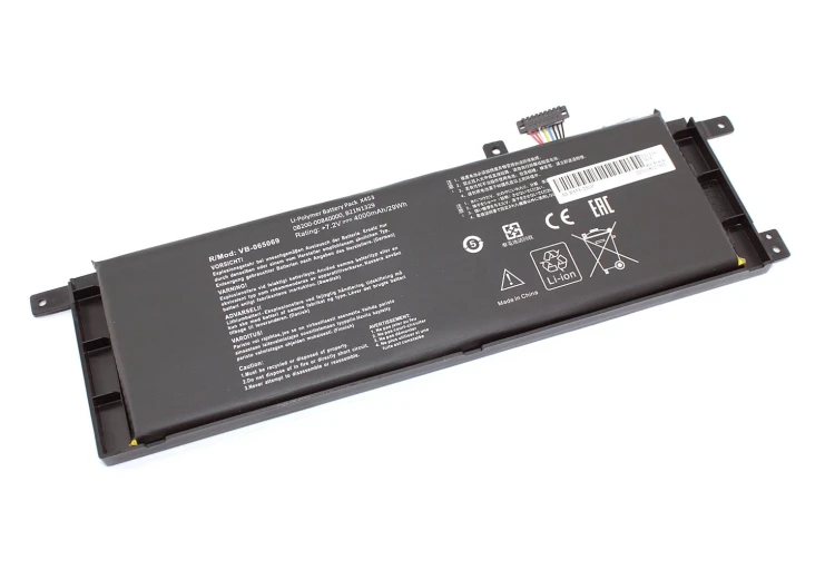 Аккумуляторная батарея для ноутбука Asus X453 7.6V 30Wh 3950mAh OEM черная
