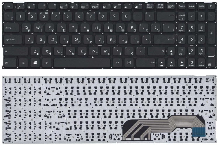 Клавиатура для ноутбука Asus X541 черная