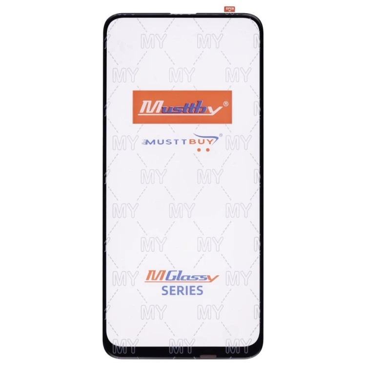 Стекло модуля для Huawei P Smart Z (STK-LX1) / Honor 9X/9X Premium / Y9s (STK-L21) / Y9 Prime 2019 + OCA (черный) (Musttby)