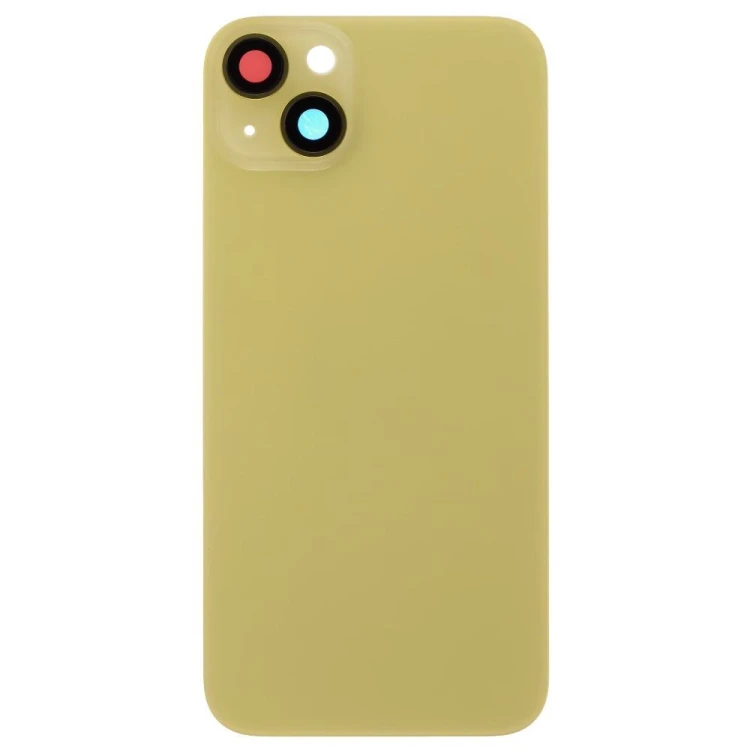 Задняя крышка для Apple iPhone 14 Plus (желтый) (в сборе со стеклом камеры) (Premium)