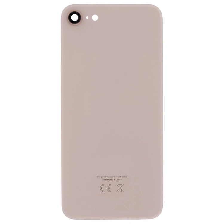 Задняя крышка для Apple iPhone 8 (золотистый) (в сборе со стеклом камеры) (Premium)