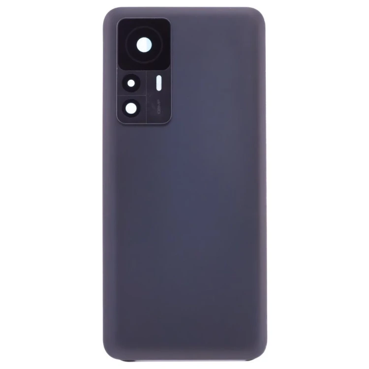 Задняя крышка для Xiaomi 12T (22071212AG) (черный) (в сборе со стеклом камеры)