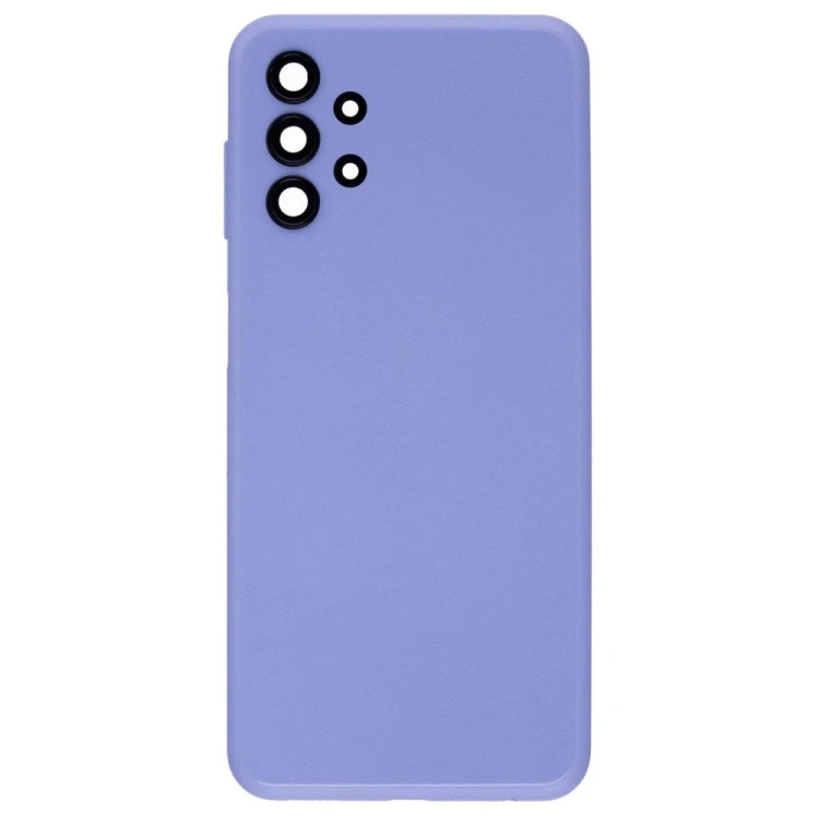 Задняя крышка для Samsung A135 Galaxy A13 (голубой) (в сборе со стеклом камеры)