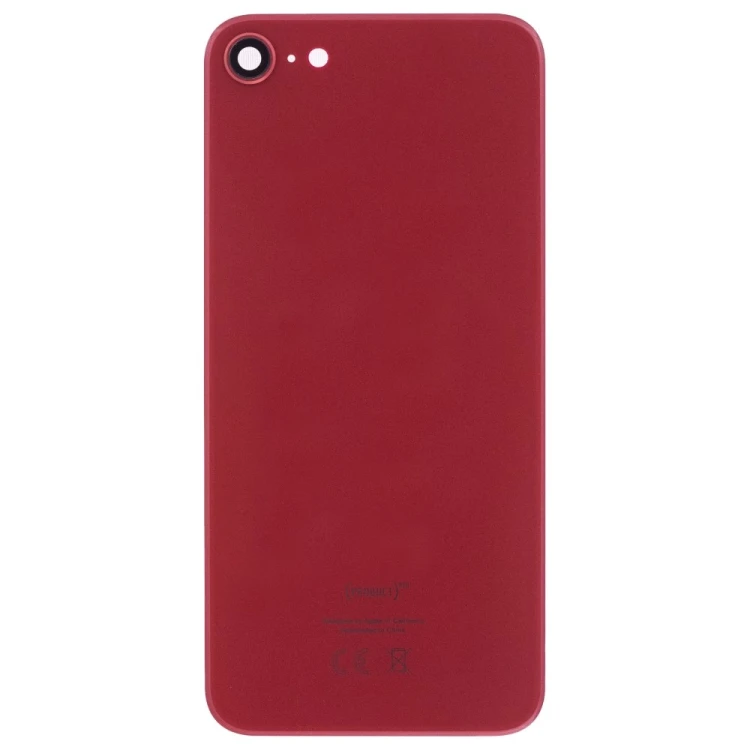 Задняя крышка для Apple iPhone 8 (красный) (в сборе со стеклом камеры) (Premium)