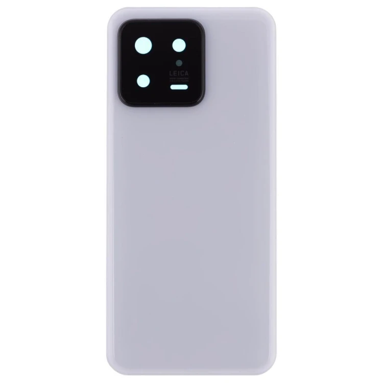 Задняя крышка для Xiaomi 13 (2211133G) (белый) (в сборе со стеклом камеры)