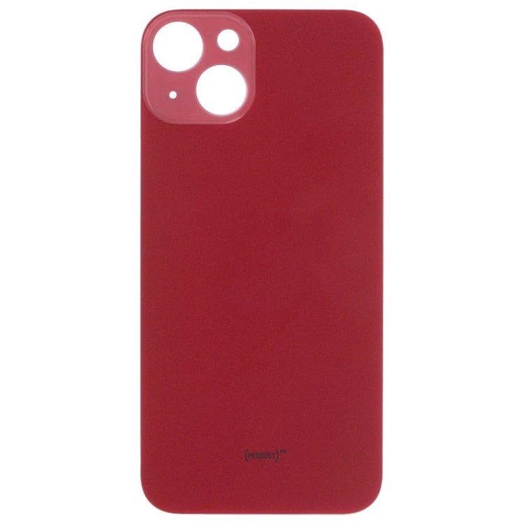 Задняя крышка для Apple iPhone 13 (красный) (с широким отверстием) (Premium)